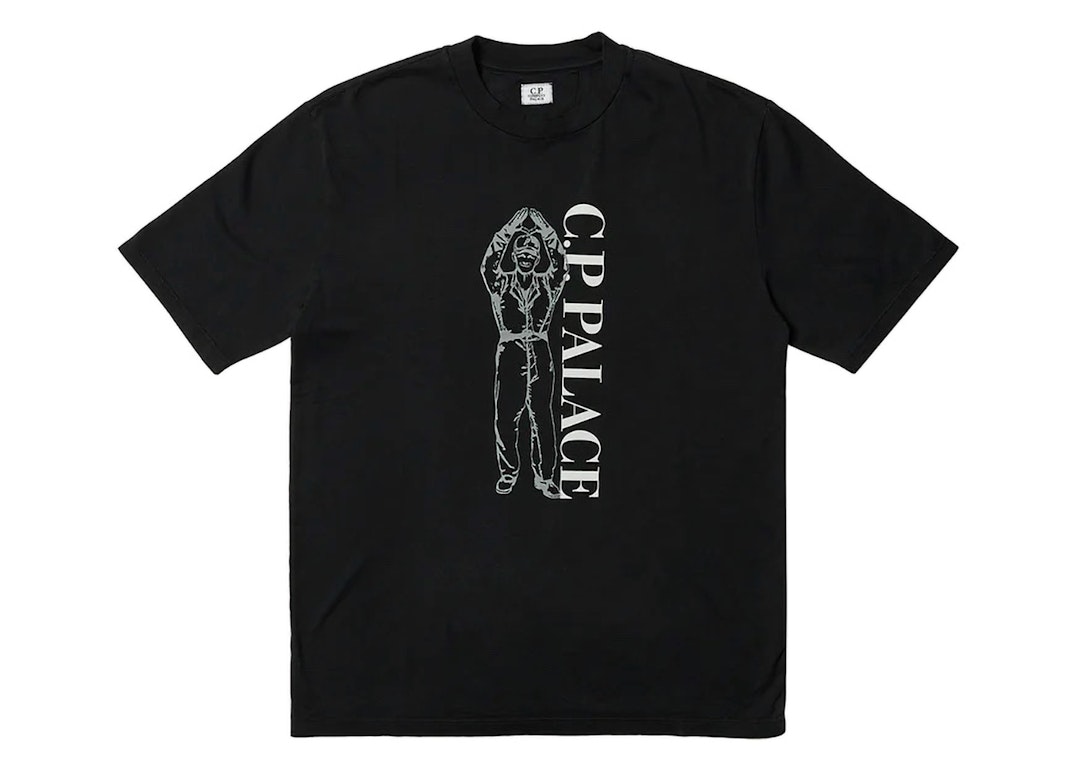 Pre-owned Palace X C.p. Company T-shirt Black