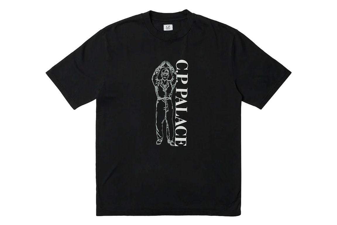 Pre-owned Palace X C.p. Company T-shirt Black