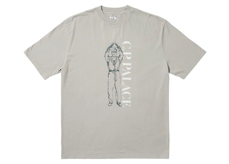 Palace x C.P. Company T-Shirt Grey Men's - FW23 - US