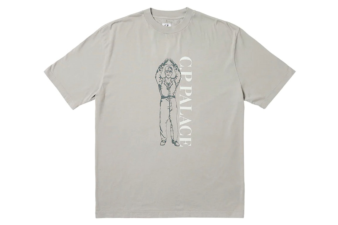 Pre-owned Palace X C.p. Company T-shirt Grey