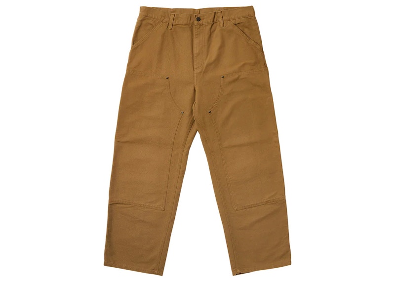 Palace x Carhartt WIP Double Knee Pant Hamilton Brown Men's - FW23 ...