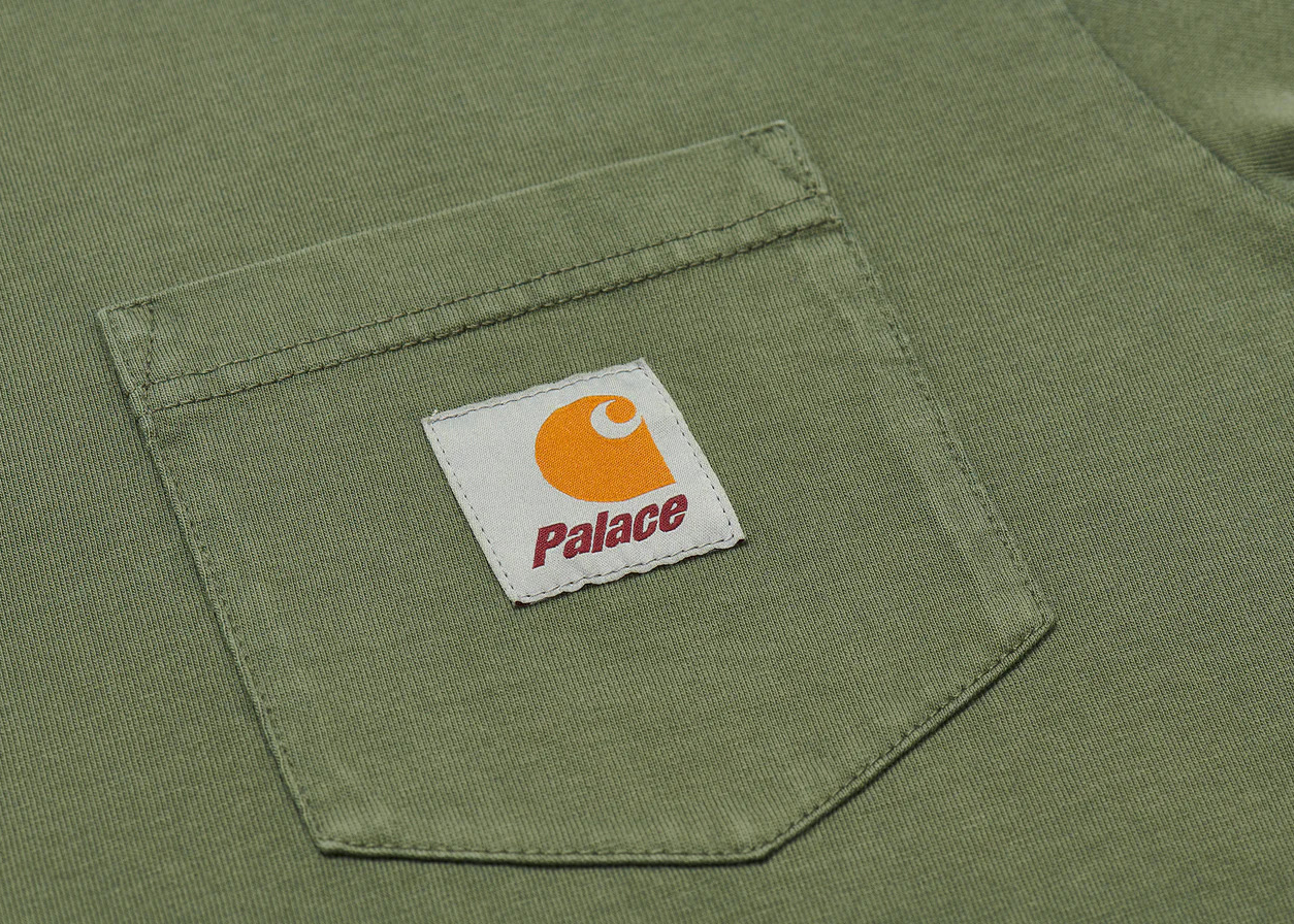 Palace x Carhartt WIP S/S Pocket T-Shirt Dollar Green Men's - FW23