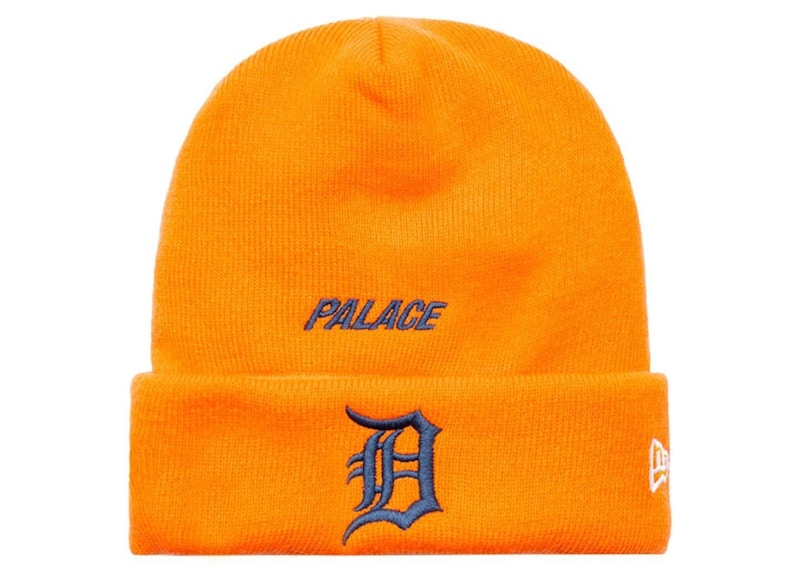 Palace x Detroit Tigers New Era Ski Mask Beanie Orange/Blue 男装