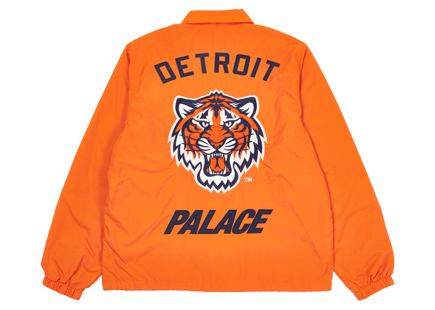 Palace x Detroit Tigers New Era Coach Jacket Orange