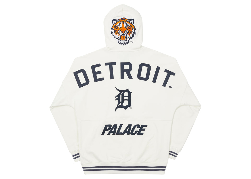 Palace x Detroit Tigers New Era Drop Shoulder Hood White - SS22 - US