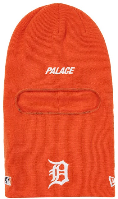 Palace x Detroit Tigers New Era Ski Mask Beanie Orange Men's