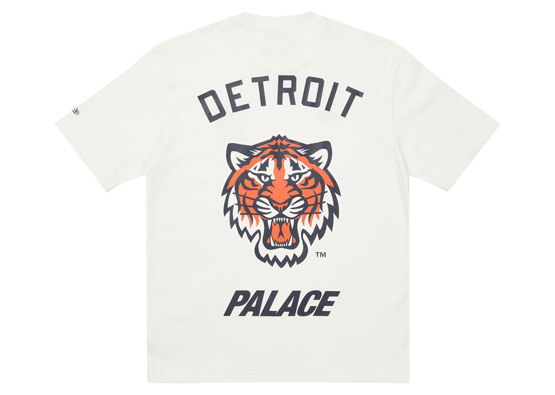 Palace x Detroit Tigers New Era T-shirt White