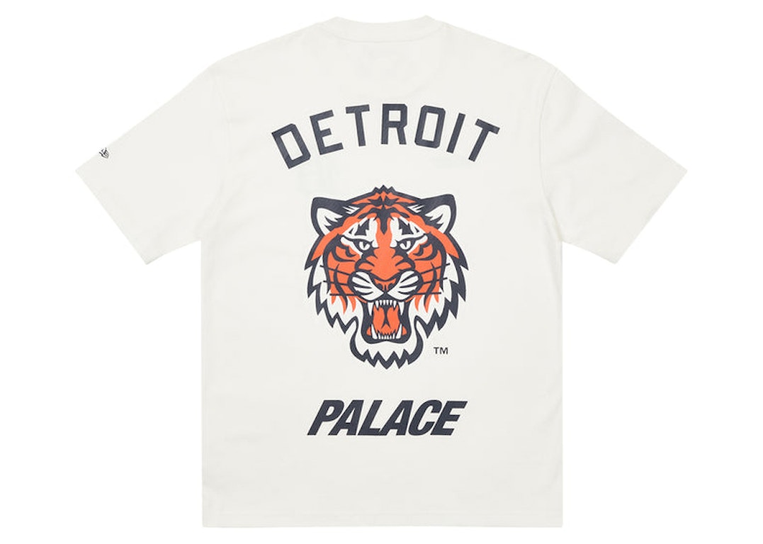 Pre-owned Palace X Detroit Tigers New Era T-shirt White