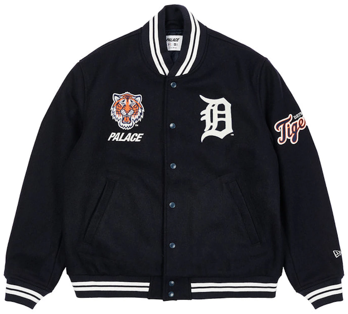 Palace x Detroit Tigers New Era Wool Stadium Jacket Navy Men's - SS22 - US