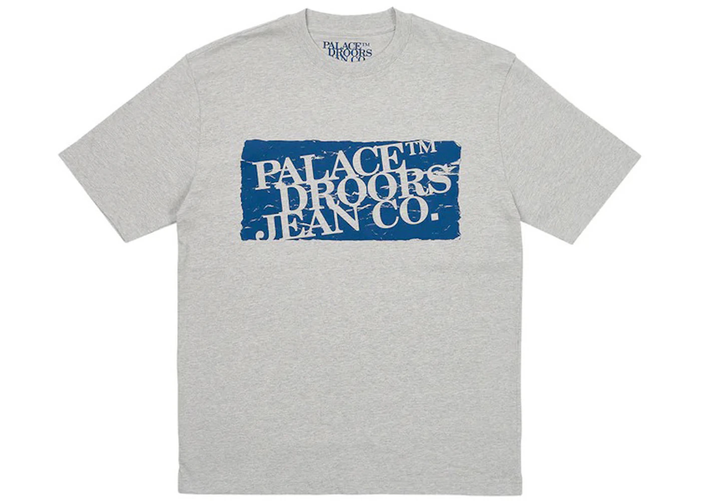 Palace x Droors T-Shirt Grey Marl Men's - SS23 - US