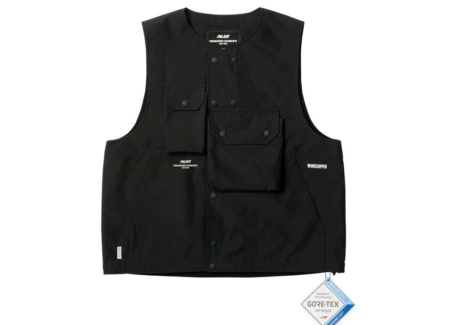 Palace x Engineered Garments Gore-Tex Infinium Cover Vest Black 