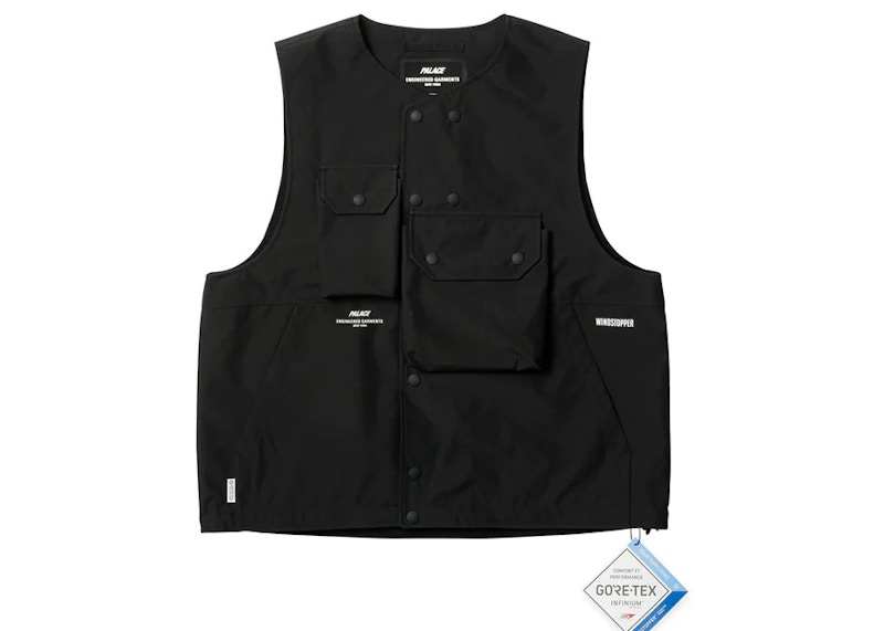 Palace x Engineered Garments Gore-Tex Infinium Cover Vest Black ...