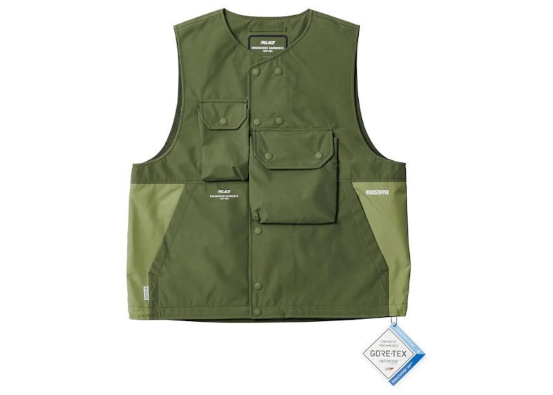 Palace x Engineered Garments Gore-Tex Infinium Cover Vest Olive