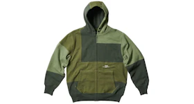 Palace x Engineered Garments Heavy Patchwork Zip Hood Olive