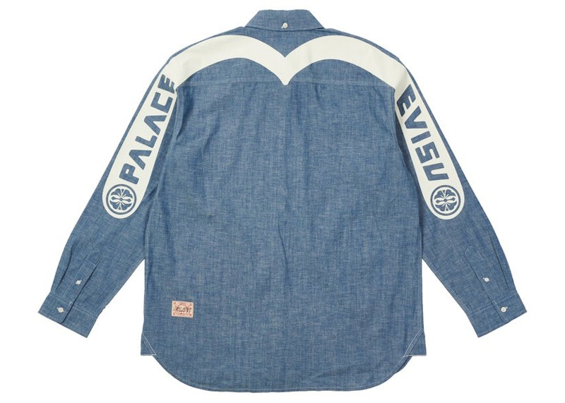 Palace x Evisu Classic Daicock Denim Shirt Multi Men's - FW21 - US