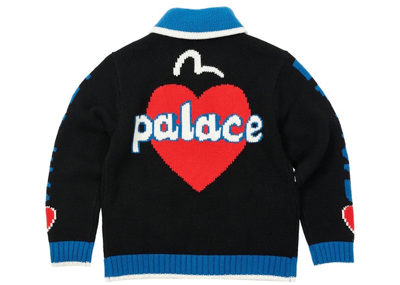 Palace x Evisu Cowichan Knit Black