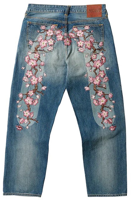 Gucci Floral Painted Jeans for Men