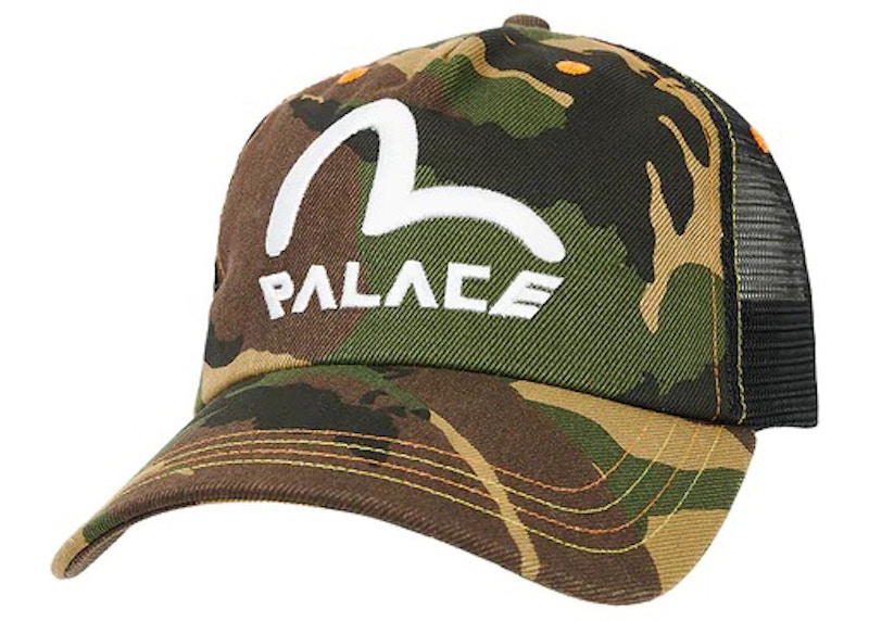 Palace x Evisu Denim Mesh Trucker Cap Camo Men's - SS23 - US