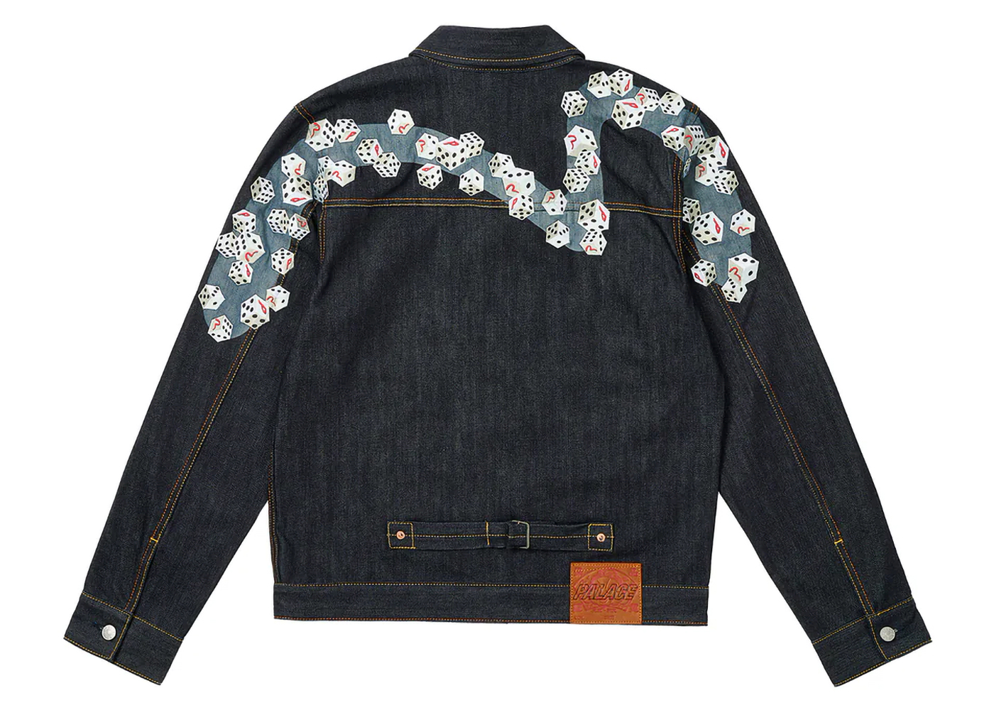 Palace x Evisu Dice Denim Jacket Raw 男士- SS24 - TW