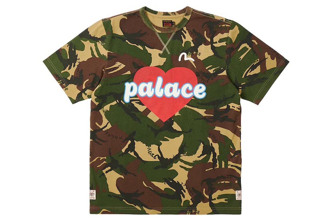 Pre-owned Palace X Evisu Heart T-shirt Camo