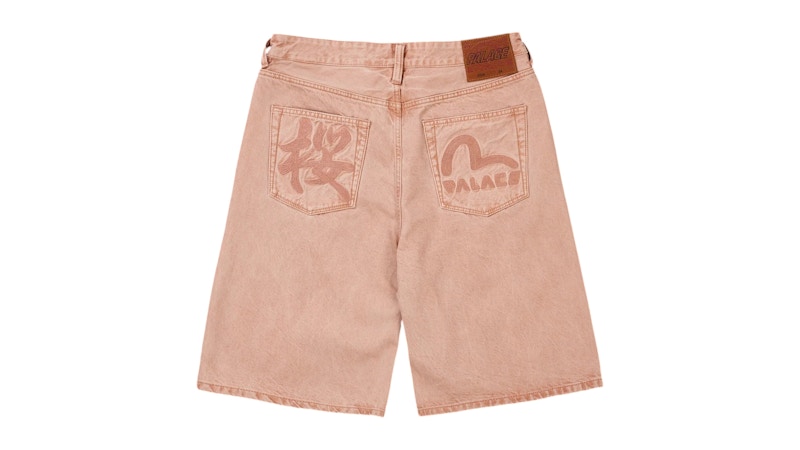 Palace x Evisu Long Denim Short Pink Wash Men's - SS26 - US