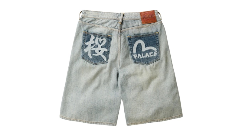 Palace x Evisu Long Denim Short Reverse Indigo Men's - SS26 - US