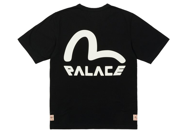 Palace x Evisu Seagull T-shirt Black Men's - FW21 - US
