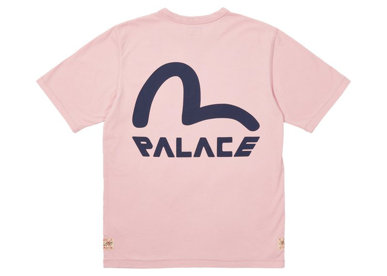 Palace x Evisu Seagull T-shirt Pink Nectar Men's - FW21 - US