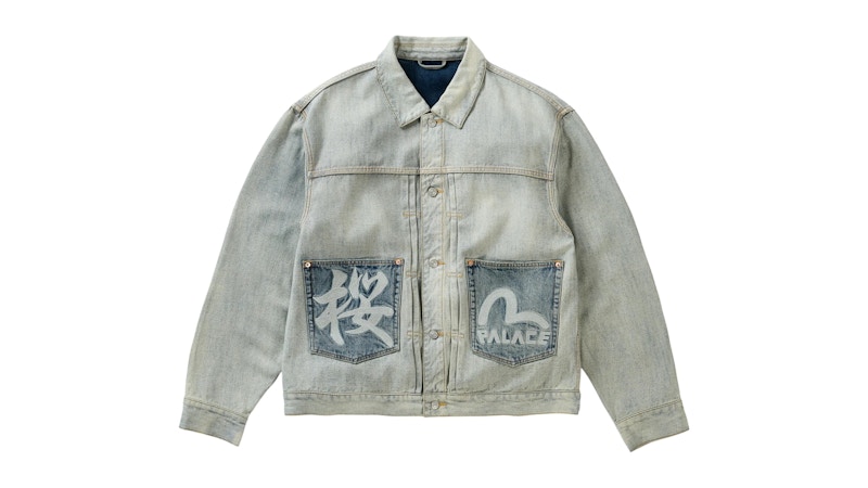 Palace x Evisu Type 2 Denim Jacket Reverse Indigo Men's - SS26 - US