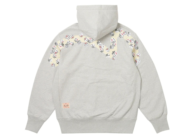 Palace x Evisu Zip Hood Grey Marl Men's - SS24 - US