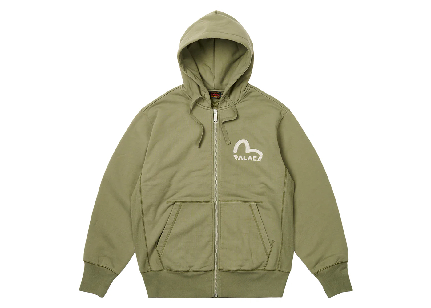 Palace x Evisu Zip Hood Olive