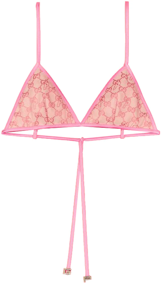Gucci GG Embroidered Lingerie Set in Pink