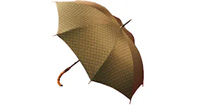 Palace x Gucci GG-P Pattern Bamboo Handle Rain Umbrella Beige/Ebony