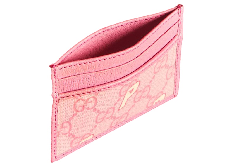 Gucci card holder discount pink