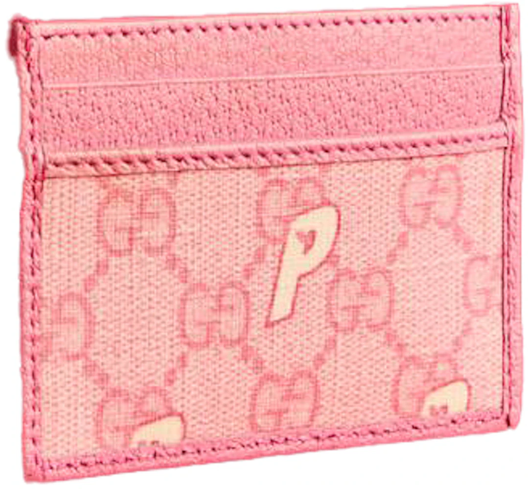 Gucci x Palace Pink GG Supreme Card Case – Luxury Leather Guys