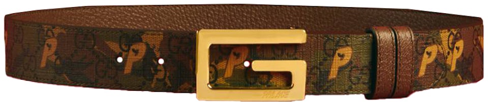 Gucci Vintage - Leather GG Supreme Belt - Brown - Leather Belt