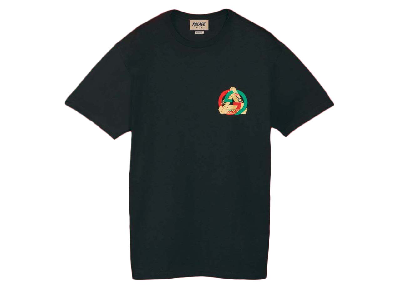 Palace x Gucci Printed Heavy Cotton Jersey T-shirt Black - FW22 - US