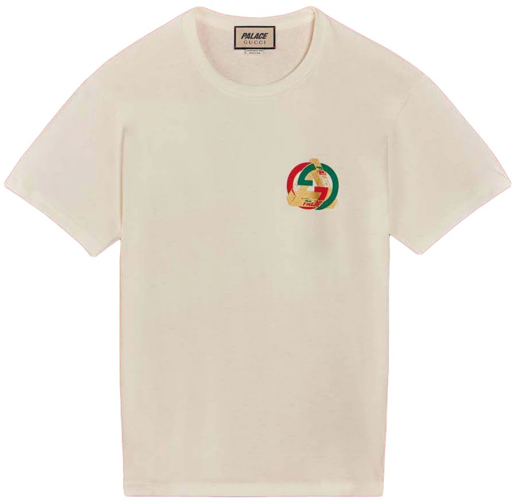 Cropped Celine T-Shirt in Cotton Fleece - White / Green - Size : S - for Women