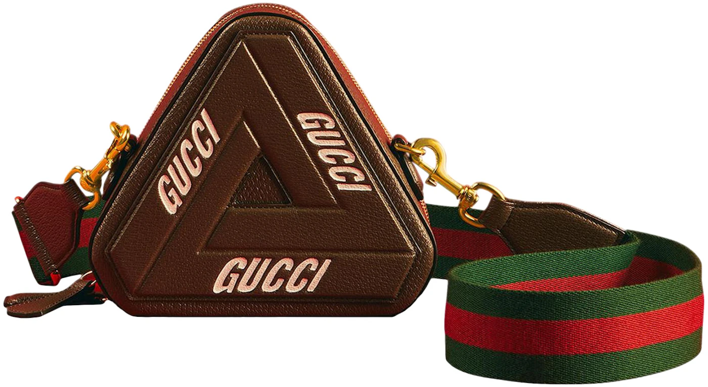 Palace x Gucci Tri-Ferg With Web Strap Shoulder Bag Small Brown/Green/Red