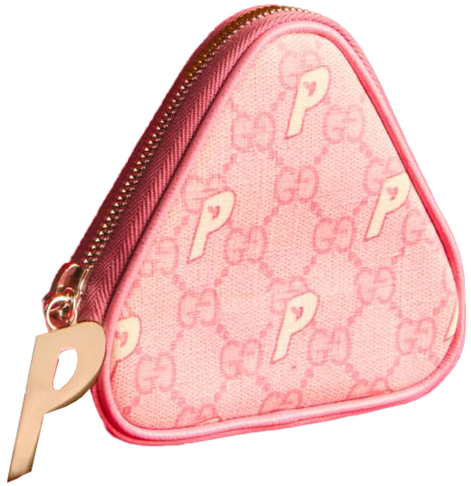 Palace x Gucci GG-P Supreme Card Case Pale Pink in GG Supreme