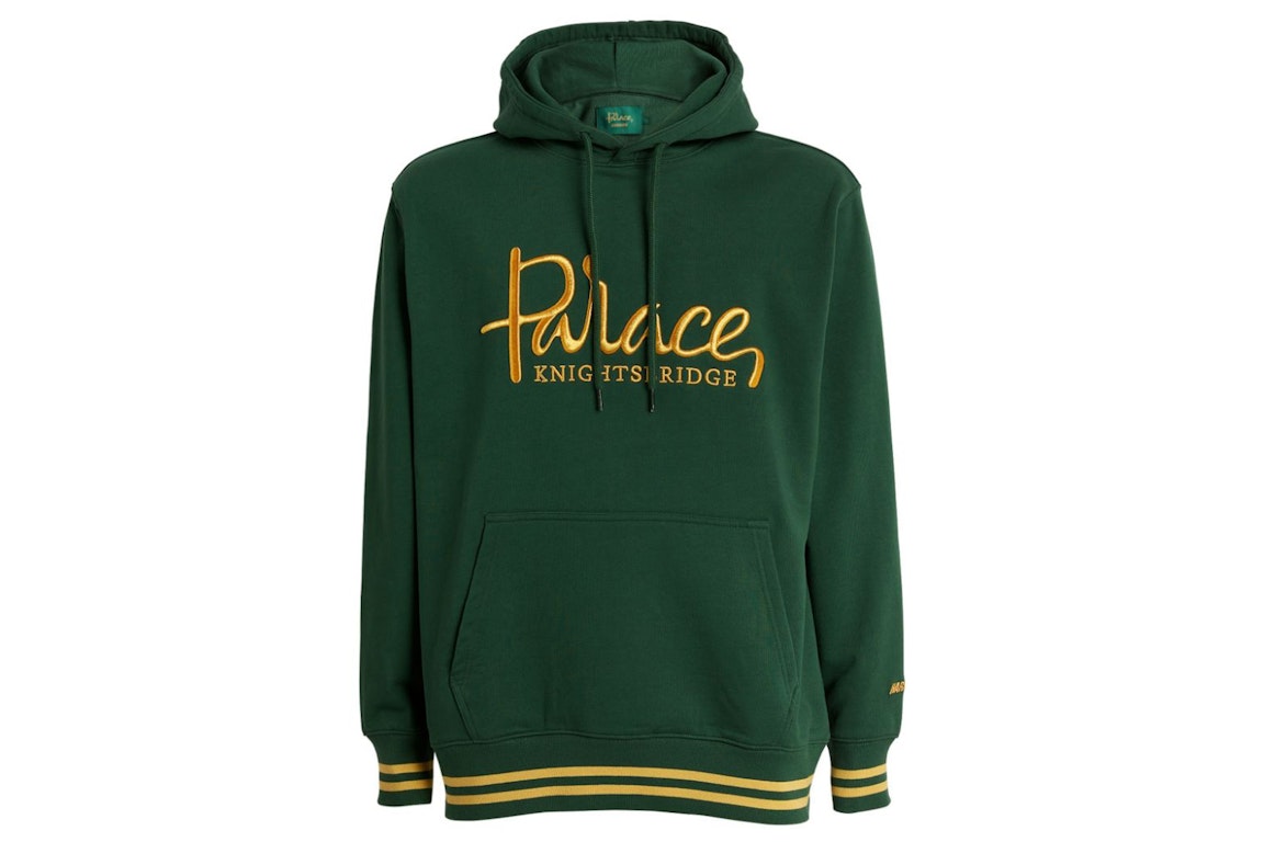 Pre-owned Palace X Harrods Embroidered Logo Hoodie Green