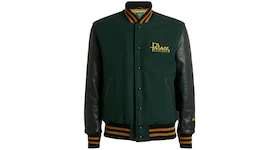 Palace x Harrods Golden Bear Varsity Jacket Green