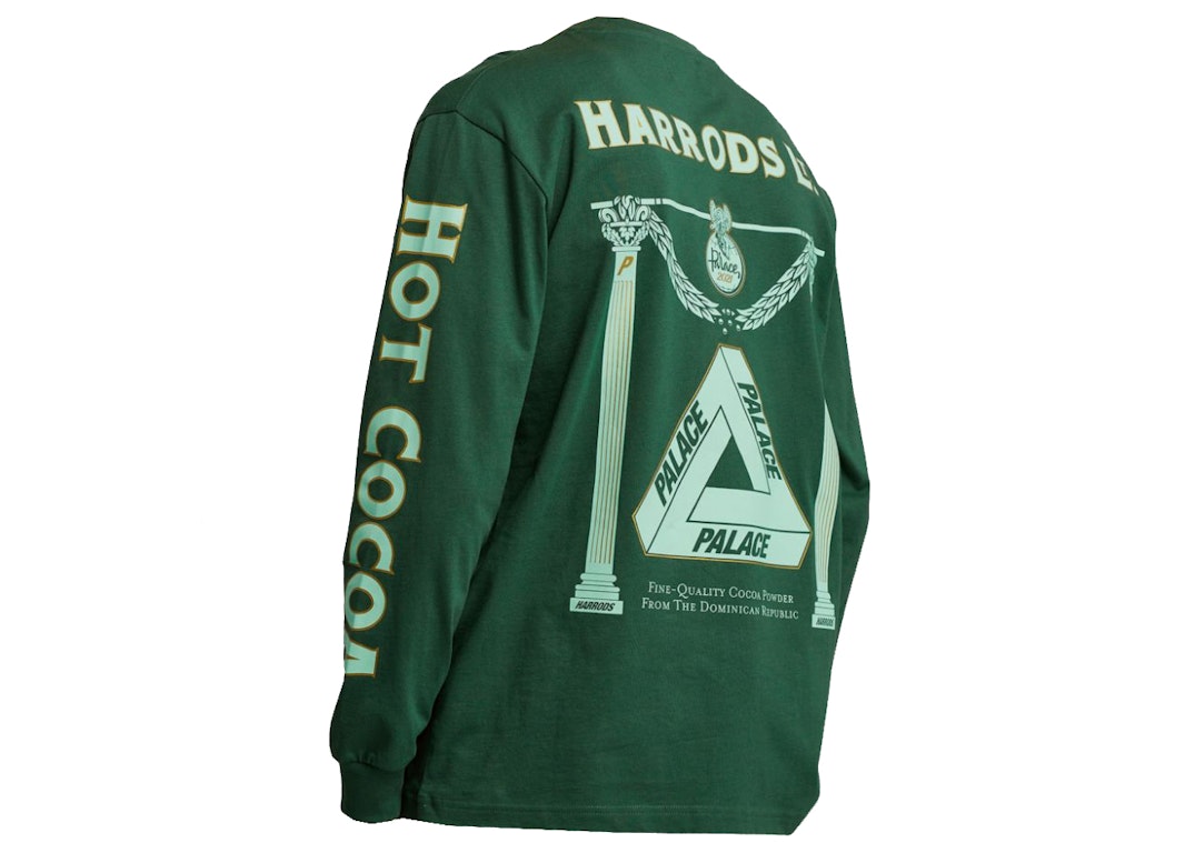 Pre-owned Palace X Harrods L/s T-shirt Green