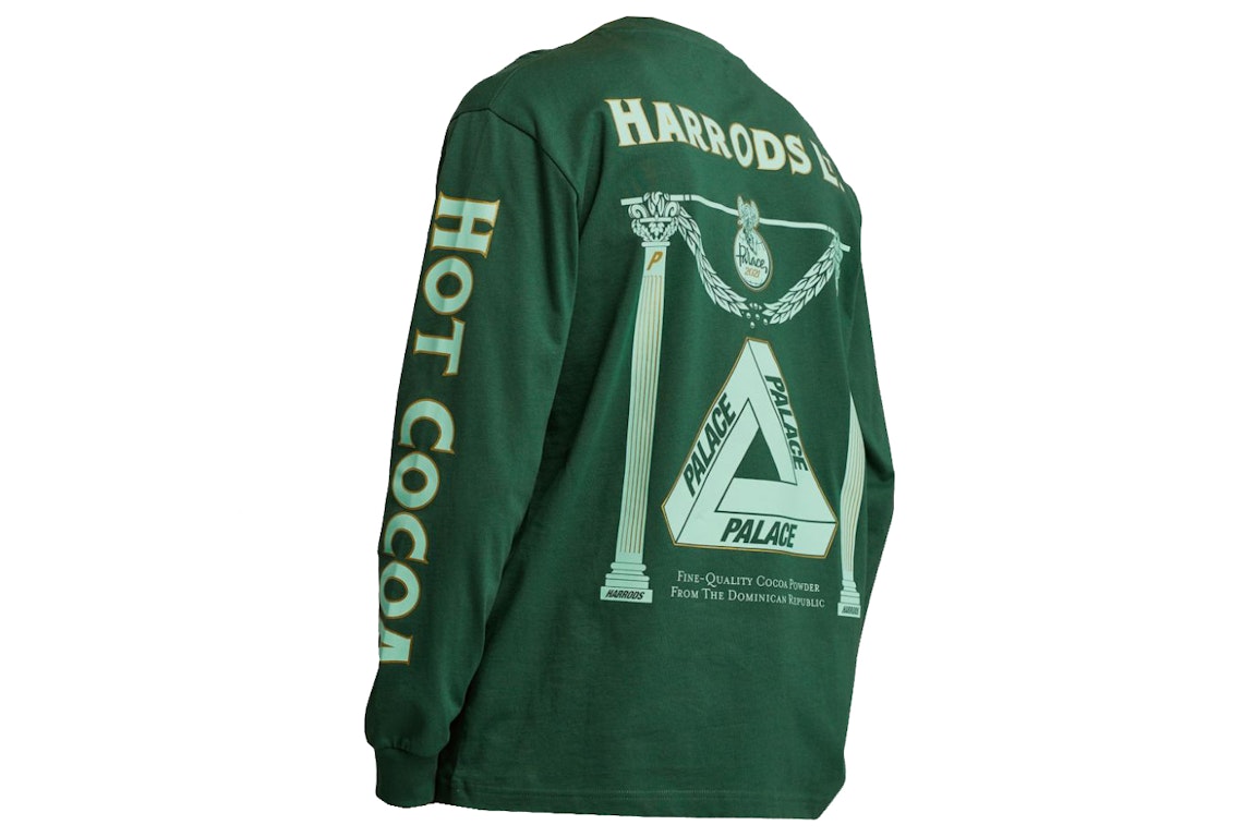 Pre-owned Palace X Harrods L/s T-shirt Green