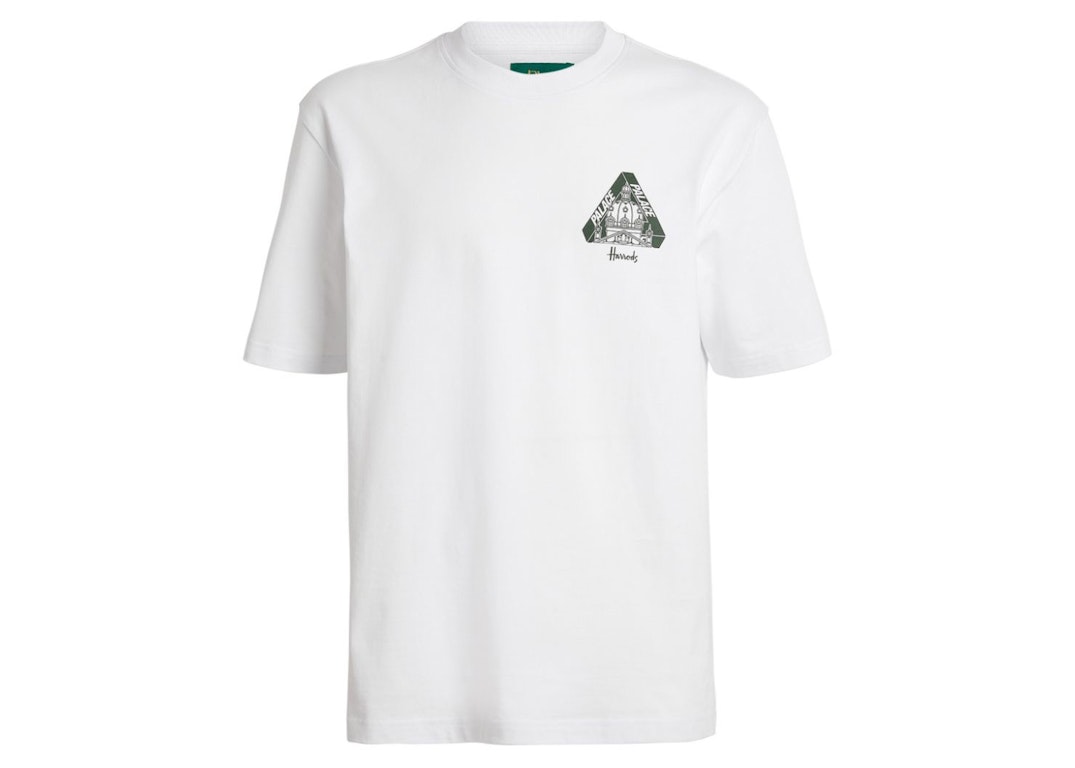 Pre-owned Palace X Harrods Logo T-shirt White