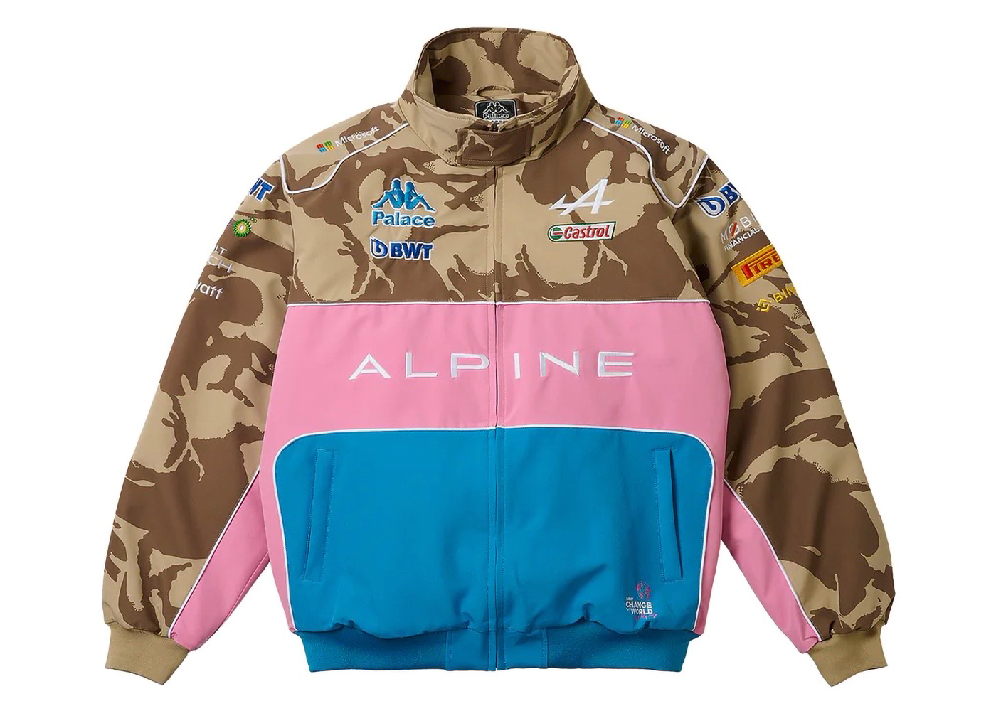 Palace x Kappa For Alpine Pit Jacket Desert Camo Men's - FW23 - US