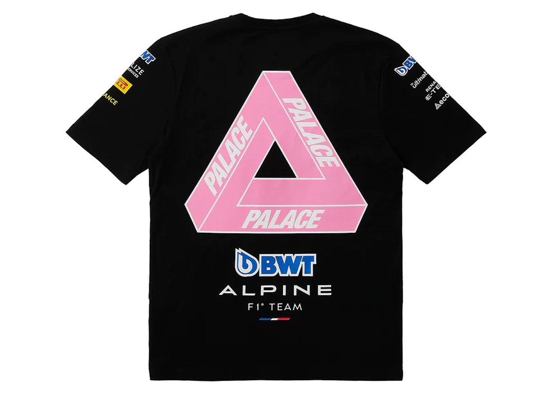 Pre-owned Palace X Kappa For Alpine T-shirt Black