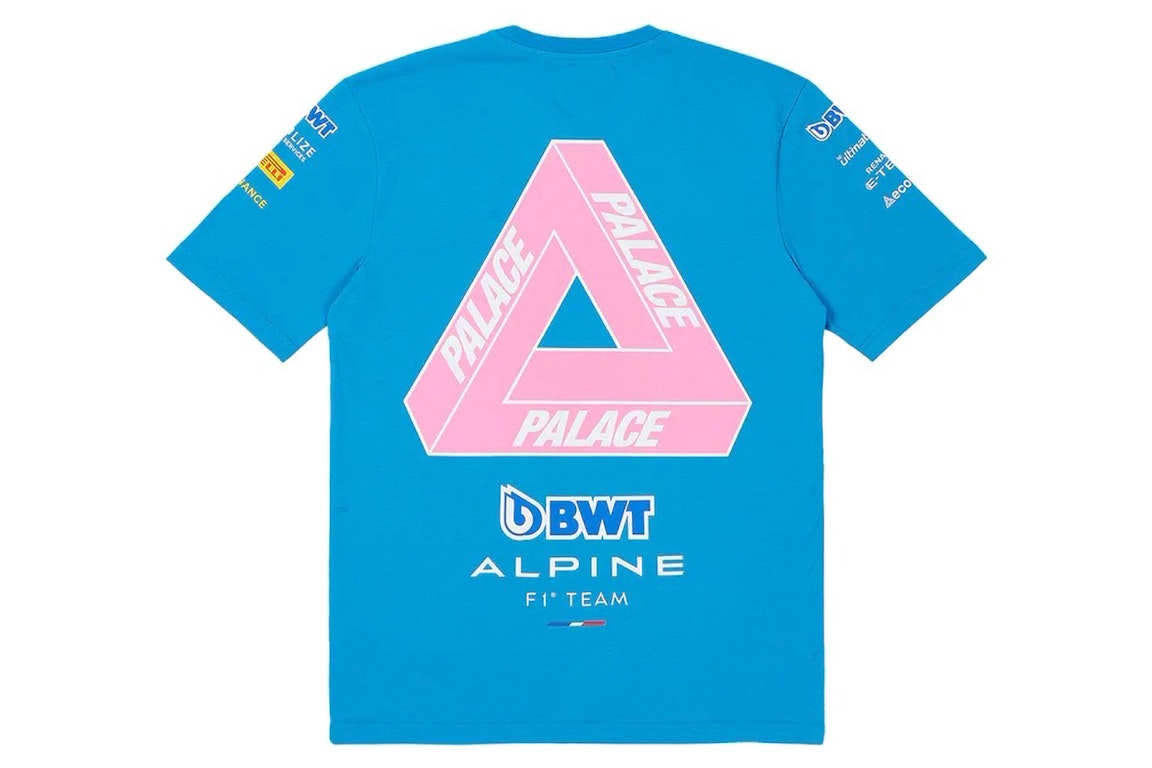 Pre-owned Palace X Kappa For Alpine T-shirt Blue