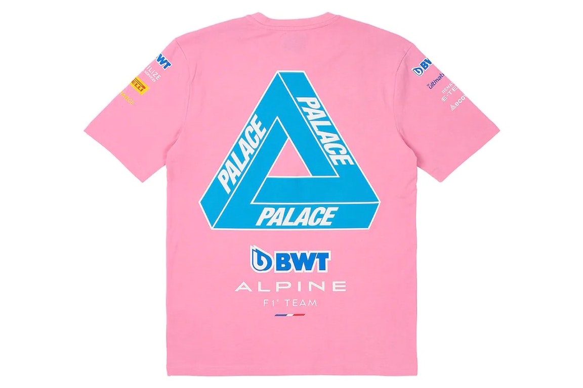 Pre-owned Palace X Kappa For Alpine T-shirt Pink
