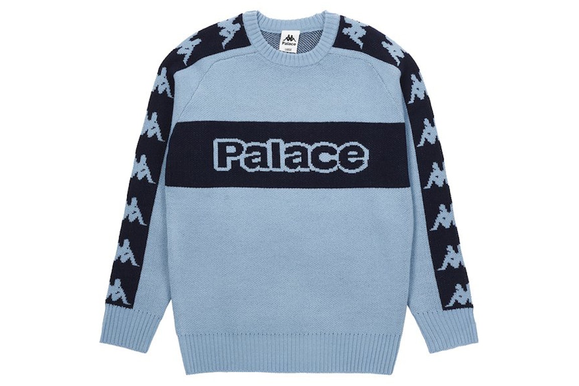 Pre-owned Palace X Kappa Knit Blue